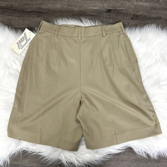 Tail Golf Khaki High Waist Micro Poly Comfort Stretch Athletic Shorts Womens 8 N - Picture 2 of 8